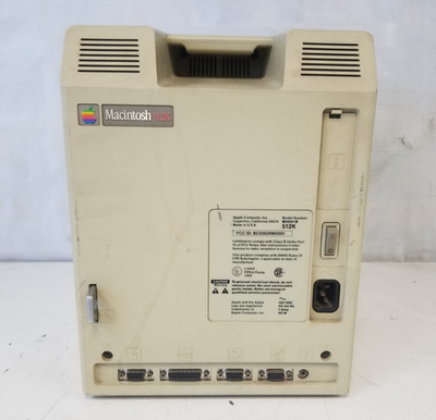 Apple Macintosh 512K Model: M0001 W 512K / Unit Only | eBay