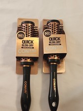 Conair 2 pack Quick Blow-Dry Copper Collection Hair Brush High Speed Style
