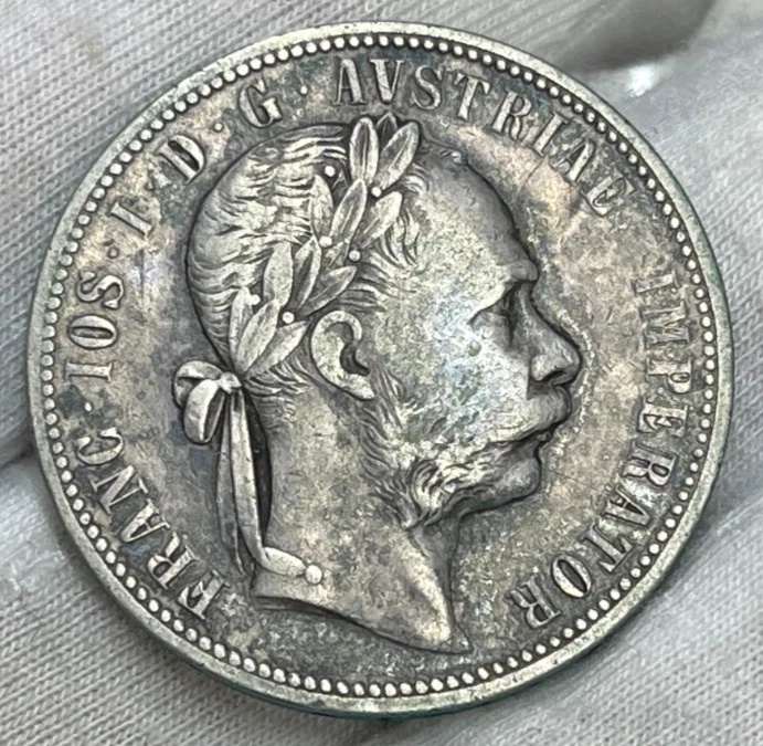 1861 オーストリア　1 Florin銀貨　極美品 1 florin 1861 (Silver) - Franz Joseph I, Austria