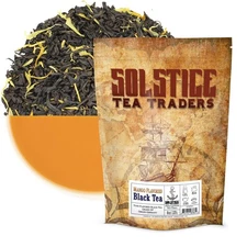 Mango Flavored Loose Leaf Black Tea 8oz Bag, Makes 100+ Cups of Tea