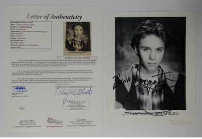 Jonathan Brandis Signed 8x10 Photo seaQuest DSV, Damaged, To Daena JSA LOA