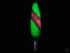Glow in the Dark trolling spoons Green/red Glow! Medium