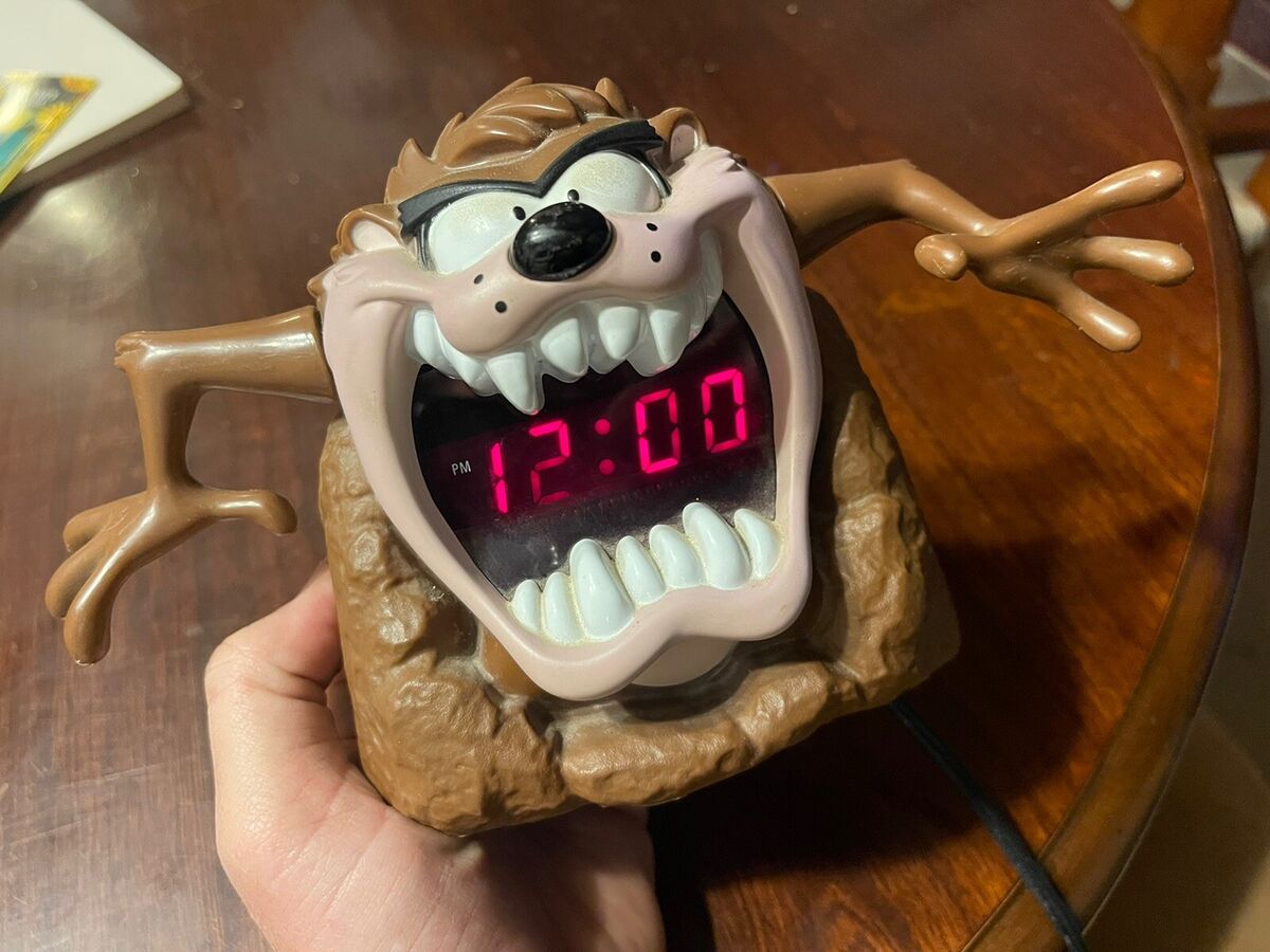 Taz Tazmanian Devil Digital Alarm Clock Looney Tunes Warner Bros 1995 VTG Tested | eBay Taz Tazmanian Devil Digital Alarm Clock Looney Tunes Warner Bros 1995 VTG Tested | eBay
