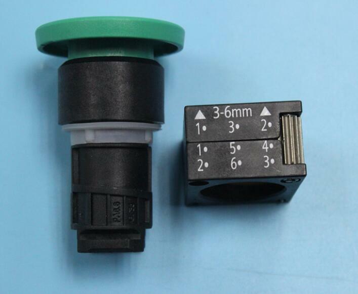 1PC Siemens Green mushroom head automatic reset button