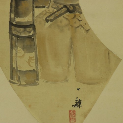 PINTURA JAPONESA Pergamino colgante Hina muñeca Old Girl Arroz oreja muñeca J... - Imagen 8 de 10