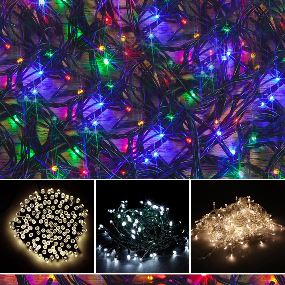 11 27 METER LED CHRISTMAS LIGHTS MICRO MULTI COLOUR WARM COOL WHITE XMAS