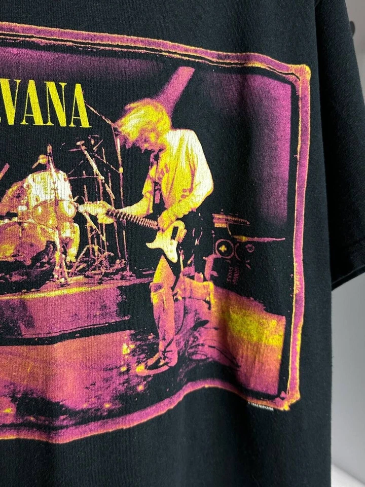 Vintage Nirvana From The Muddy Banks Of The Wishkah Tshirt 1996, Size M. - Image 3 of 4