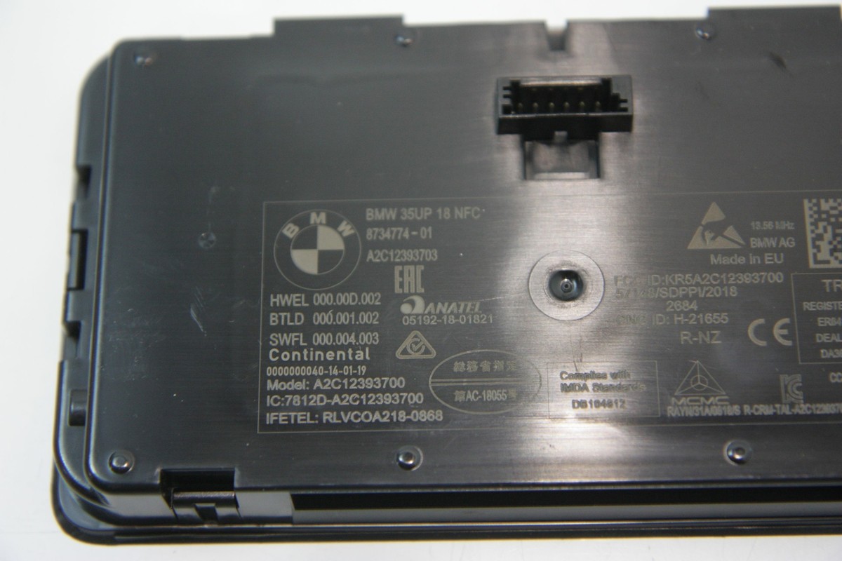 BMW NFC storage tray 8734774 G20 F91 F92 M8 G14 G15 G16 G05 G06 