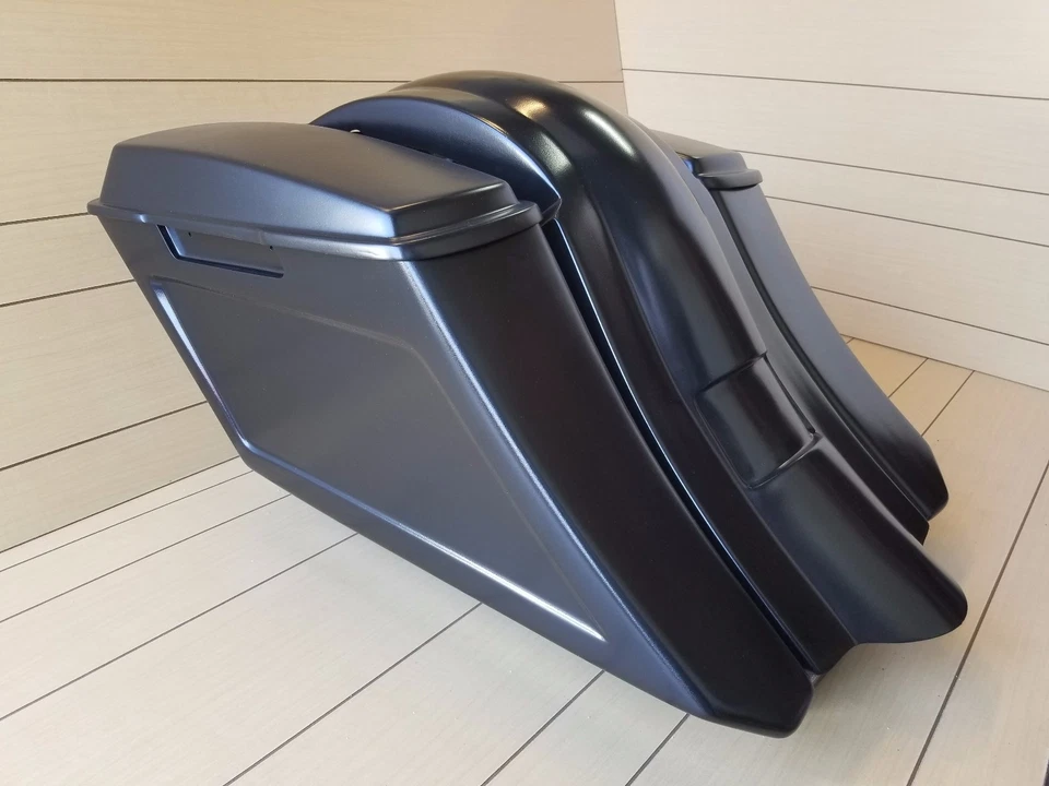 BOLSAS/GUARDABARROS TRASERO HARLEY DAVIDSON STRETCH 6" ABAJO 9" TOURING 97-2013 Foto 3 de 4