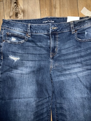 NWT Crop Jeans by maurices™ Size 16 Mid Rise Classic 24” Straight Crop/Cut Off - Picture 3 of 10