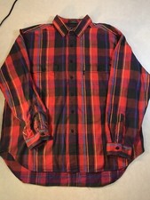 Mens XL Vintage Levi Strauss Sutter Creek Plaid Flannel Button Down Levi's Extra