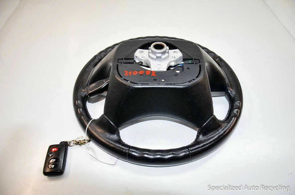 Toyota Highlander 2008-2013 volante cuero negro conjunto OEM Foto 3 de 4