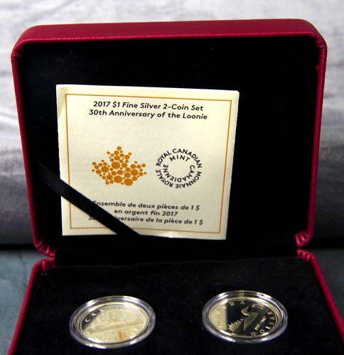 2017 $1 Fine Silver 2 - Coin Set - Picture 2 of 2