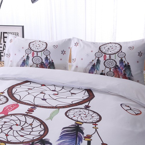 Bohemia Quilt Duvet Doona Cover Set Single Double Queen Super King Bed Christmas - Picture 27 of 206