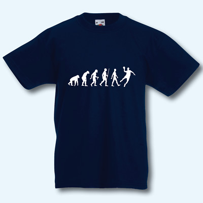 T-Shirt Evolution Handball Fun-Shirt Sport Handballer Kids