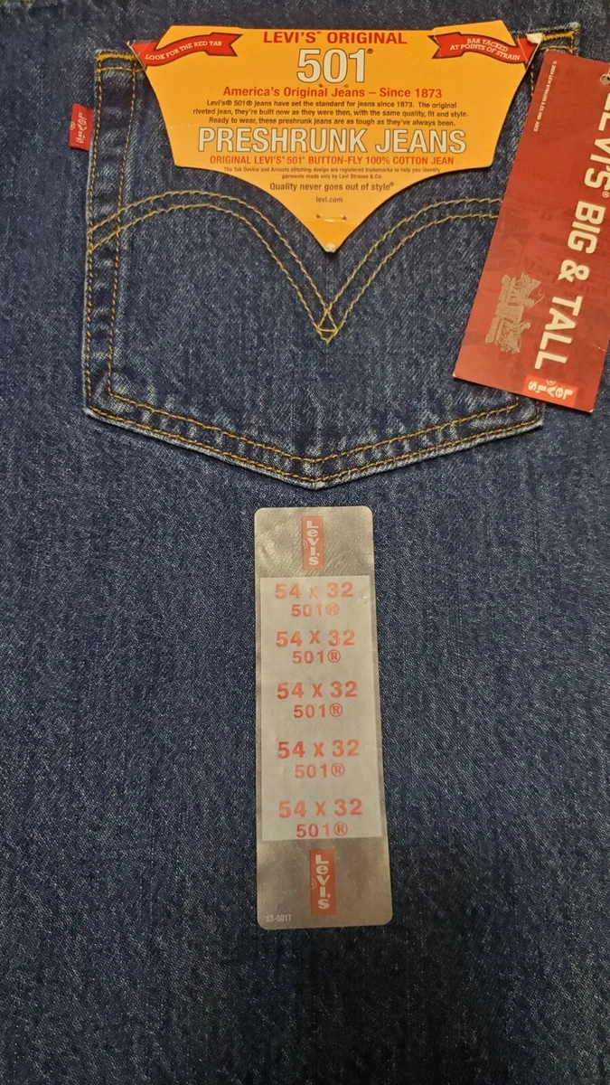 Levi's original 501 preshrunk clearance jeans