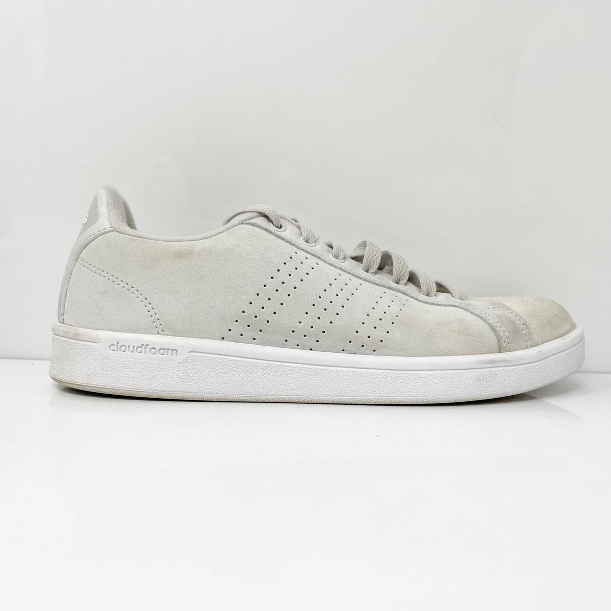 Cloudfoam advantage women's casual clearance shoes white  grey