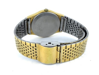 Vintage Seiko Gold-Plated S. Steel Quartz Watch 33mm 7810