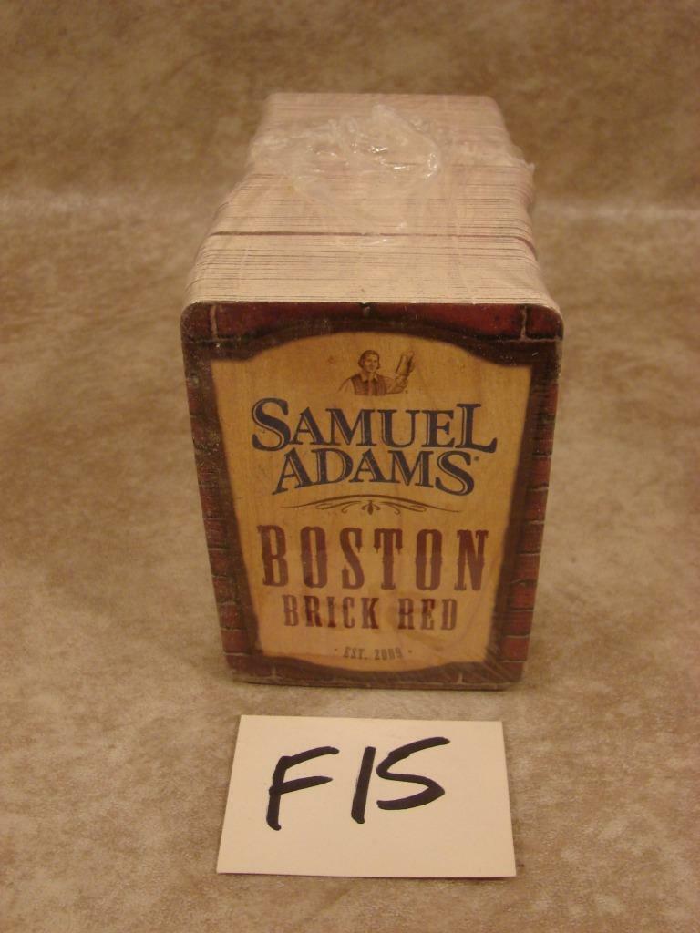 F15 Sleeve 125 SAMUEL ADAMS Beer Cardboard Beer Coasters BOSTON BRICK