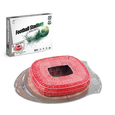 3D Allianz Arena Bayern München Fußballstadion Puzzle - 110 Teile Geschenk Modell