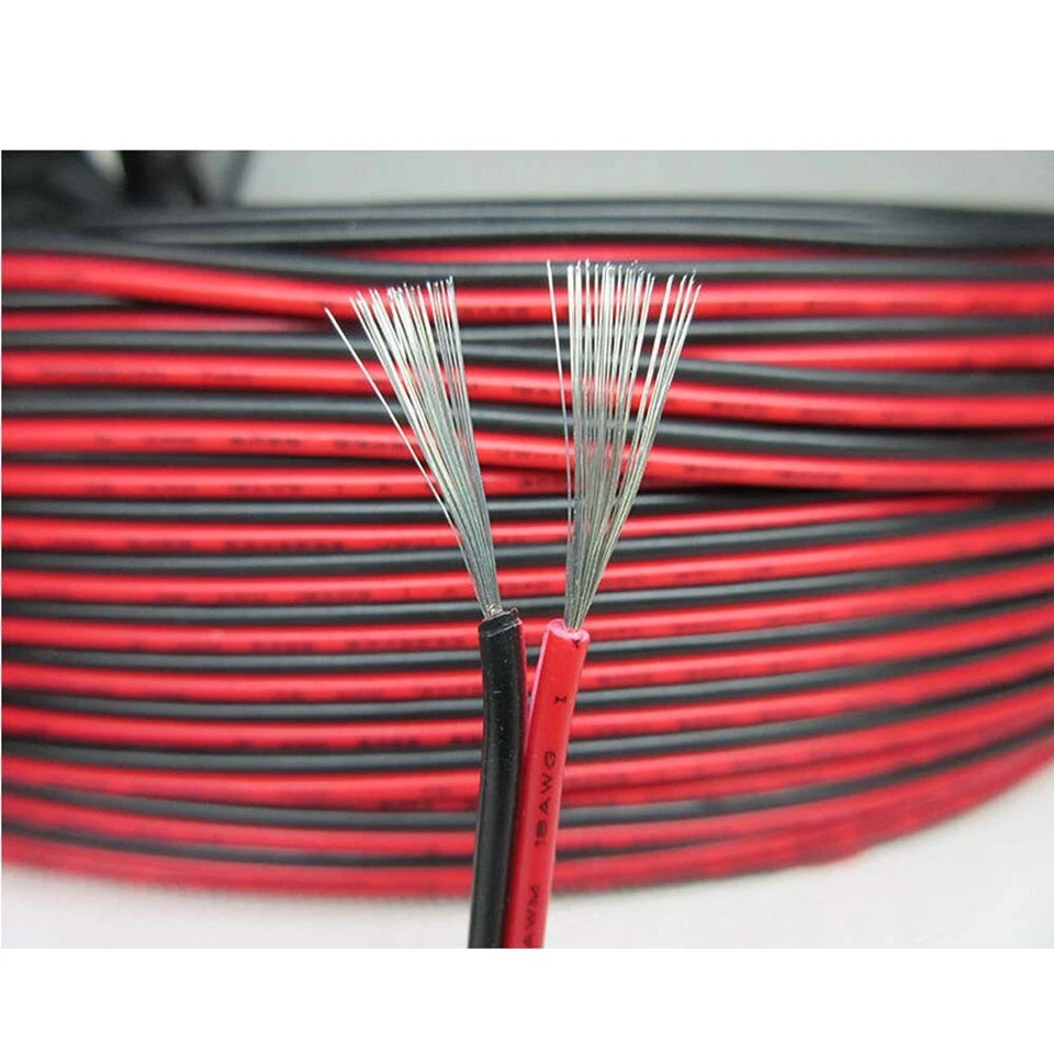 2 Cores Parallel Electronic Wire 16-28AWG PVC Flexible Flat Ribbon Cable UL 2468 - Image 4 of 4