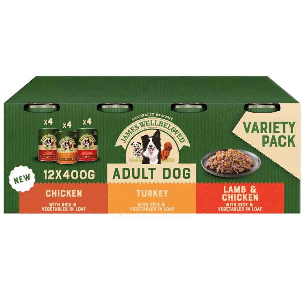 James Wellbeloved Adult Wet Dog Food Turkey, Lamb and Chicken