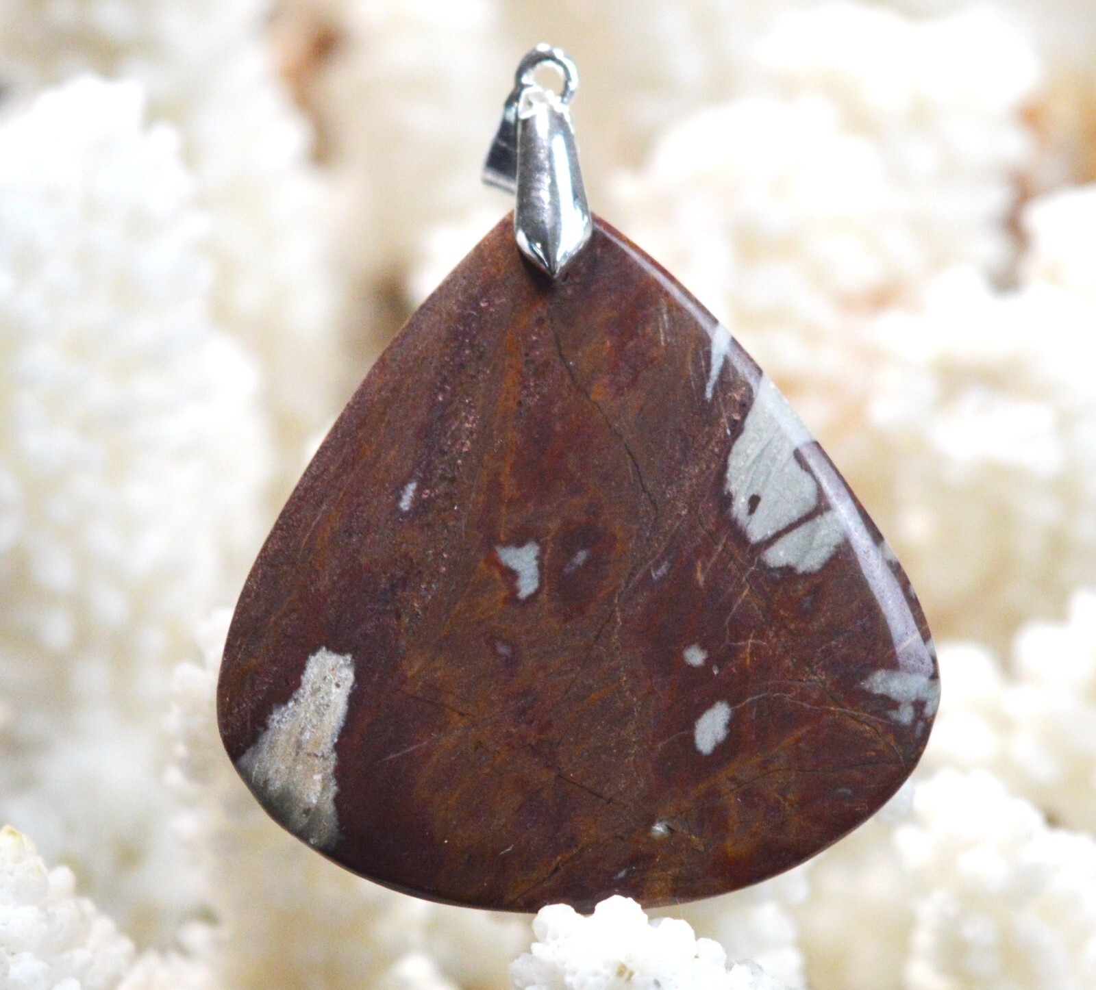 Pendentif jaspe noreena d'Australie de 37 carats en cabochon pierre naturelle unique