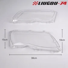 PAIR Fit For BMW 2002 2003 2004 2005 E46 325i 325Xi 330i 330Xi Headlight Lens