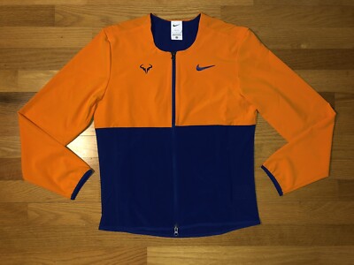 New S Nike Spring Rafael Nadal Tennis Court Jacket Mens Blue