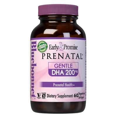 Bluebonnet Early Promise Prenatal Gentle Dha 200 Mg 60 Vegetarian Softgels,