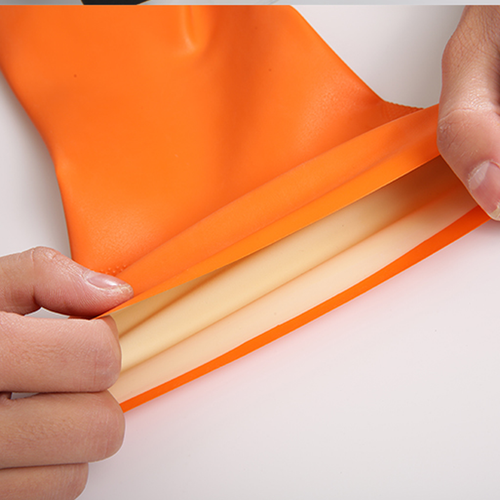 2 Pairs Latex Gloves Household Garden Labor Cleaning Work Gloves Random Color - Picture 2 of 12
