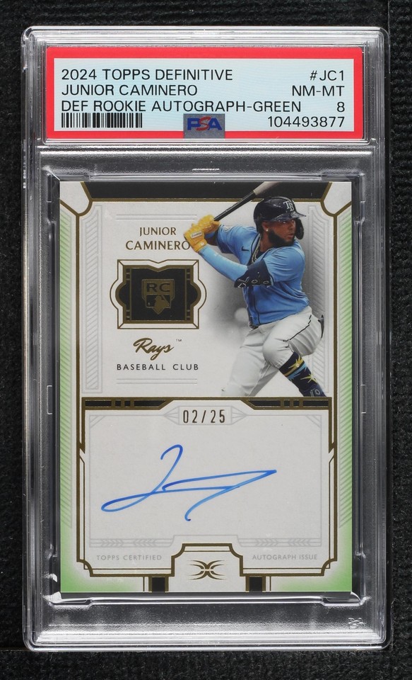 2024 Topps Definitive Collection - Junior Caminero #DRA-JC1 - 1 of 1