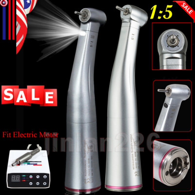 #ad Dental 1:5 Increasing Contra Angle Optic LED Handpiece Fit NSK Electric Motor $64.50