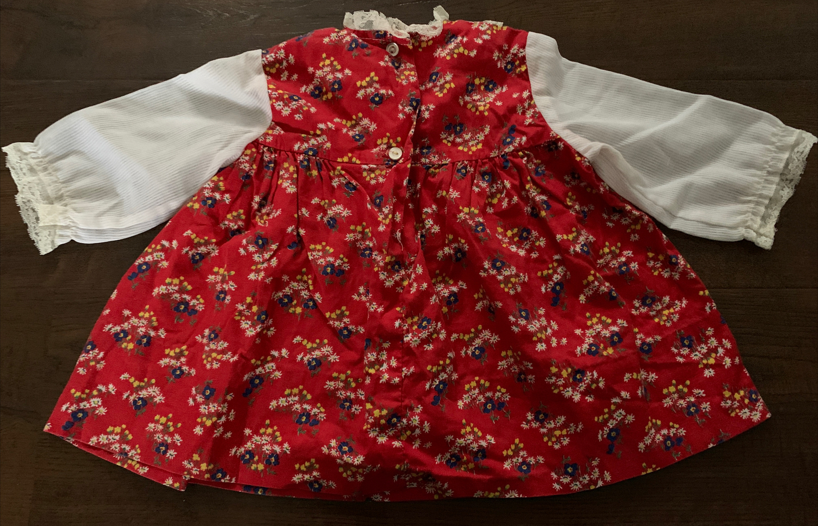 VINTAGE FLORAL COTTAGE FARM GIRL 70S GIRLS DRESS … - image 12