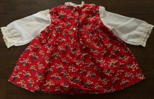 VINTAGE FLORAL COTTAGE FARM GIRL 70S GIRLS DRESS LOT SIZE 18 MONTHS - Picture 12 of 12