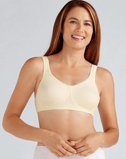 Pocketed Mastectomy Bra 'Mona' by Amoena - Non-Wired Soft Cup Bra - CREAM