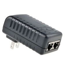 24V 1A Wall Plug POE Injector Ethernet Adapter IP Phone/Camera Power Supply US