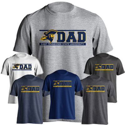 East Tennessee State University ETSU Buccaneers Dad Father Parent Logo T-shirt