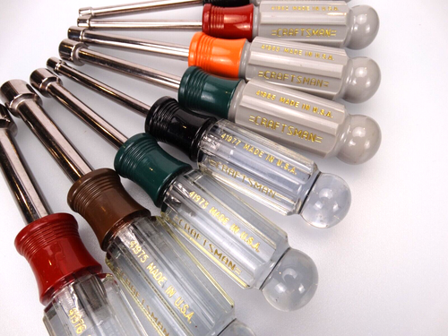 -H- Vintage Hollow Metric/SAE 8pc Hollowdriver nutdriver set - Picture 7 of 9