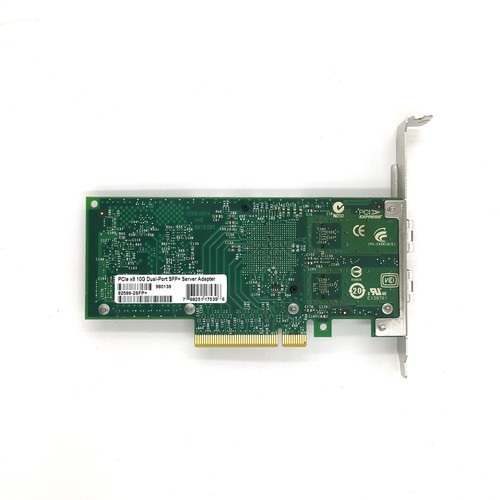 X520-DA2 INTEL 10GB DUAL PORT NETWORK ADAPTER W/ 2 DAC CABLES 1 DAMAGED PORT - Picture 5 of 6