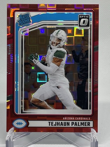 Tejhaun Palmer 2024 Donruss Optic Preview Rated Rookie RED PANDORA PRIZM #384