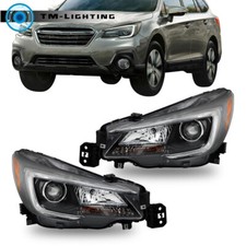 Halogen Headlights For 2018-2019 Subaru Legacyoutback Leftright Black Housing