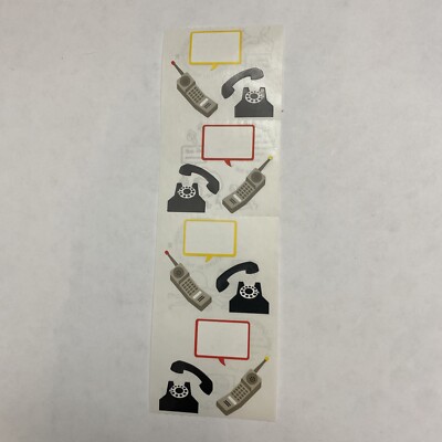Mrs. Grossman's Vintages Stickers 1994 Telephones Talking Bubbles - 1 Sheet