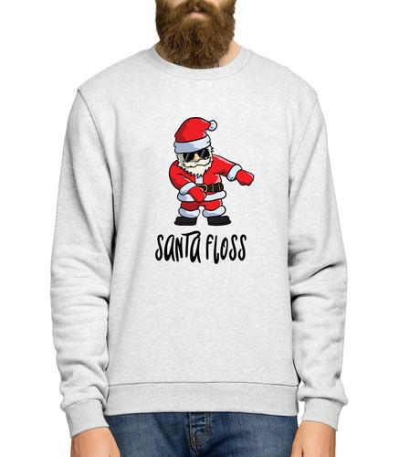 Santa Floss Sweater Christmas Jumper Mens Boys Funny Flossing Top Dance L384 - Picture 6 of 9