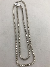 Sterling Silver .925 Heavy Rounded 5mm Box Chain Link Necklace