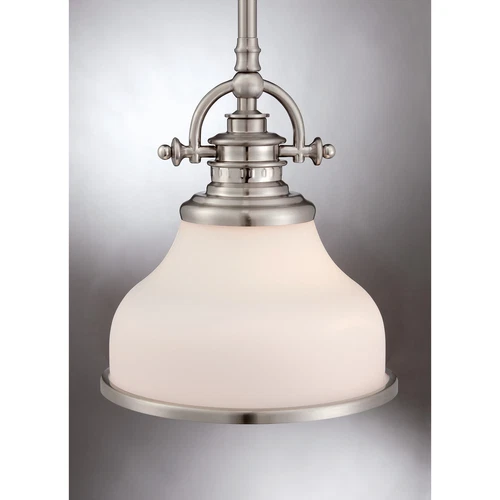 Quoizel GRT1508BN Grant One Light Mini Pendant Fixture, Brushed Nickel - 2 Pack - Picture 5 of 5