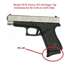 Pearce Grip - PG-48 fits GLOCK 43X & 48 - PG48 Finger Tip Magazine Extension NEW