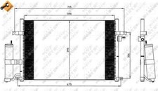 Fits NRF 35573 CONDENSER, AIR CONDITIONING   UK Stock