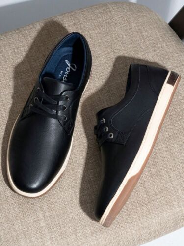 getrich25SHOESMALL Men's Casual Shoes Memory Foam Fashion Sneakers 3 Eyelets Bus - Picture 27 of 70