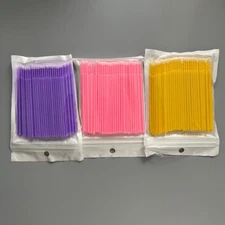 300Pcs Dental Swabs Disposable Applicators Micro Brush Stick Eyelash Extension